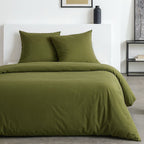 Textured Effect Set - Bed Set - Dark Green