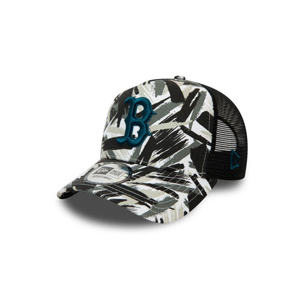 New Era Seasonal Camo A Frame Trucker Boston Red Sox Cap