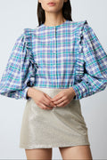 DUSTIN WESTERN BLUE BLOUSE