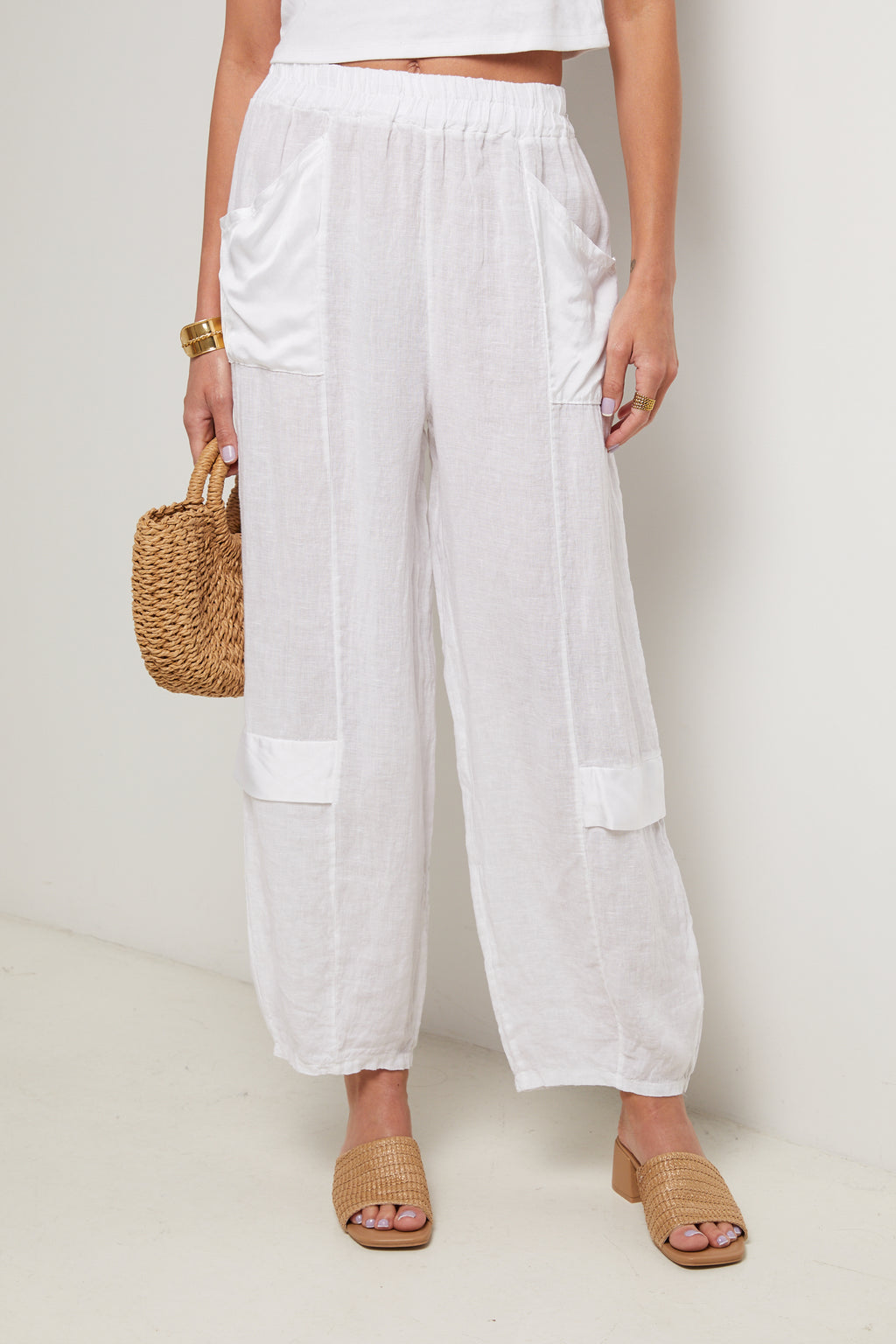 Pantalon - Blanc - Femme