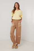 Trousers - Camel - Women