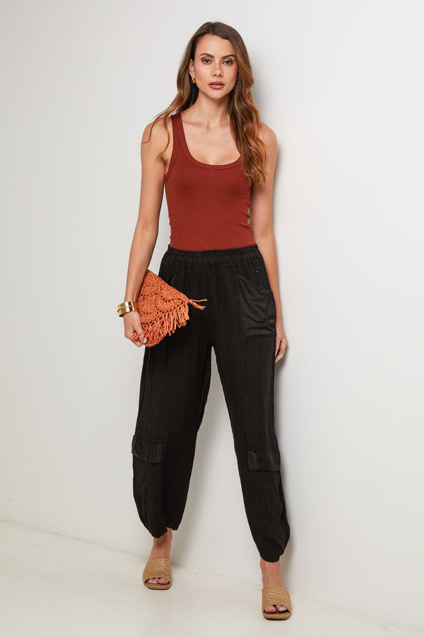 Pantalon - Noir - Femme