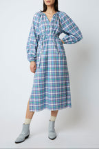 SASHA WESTERN BLUE DRESS