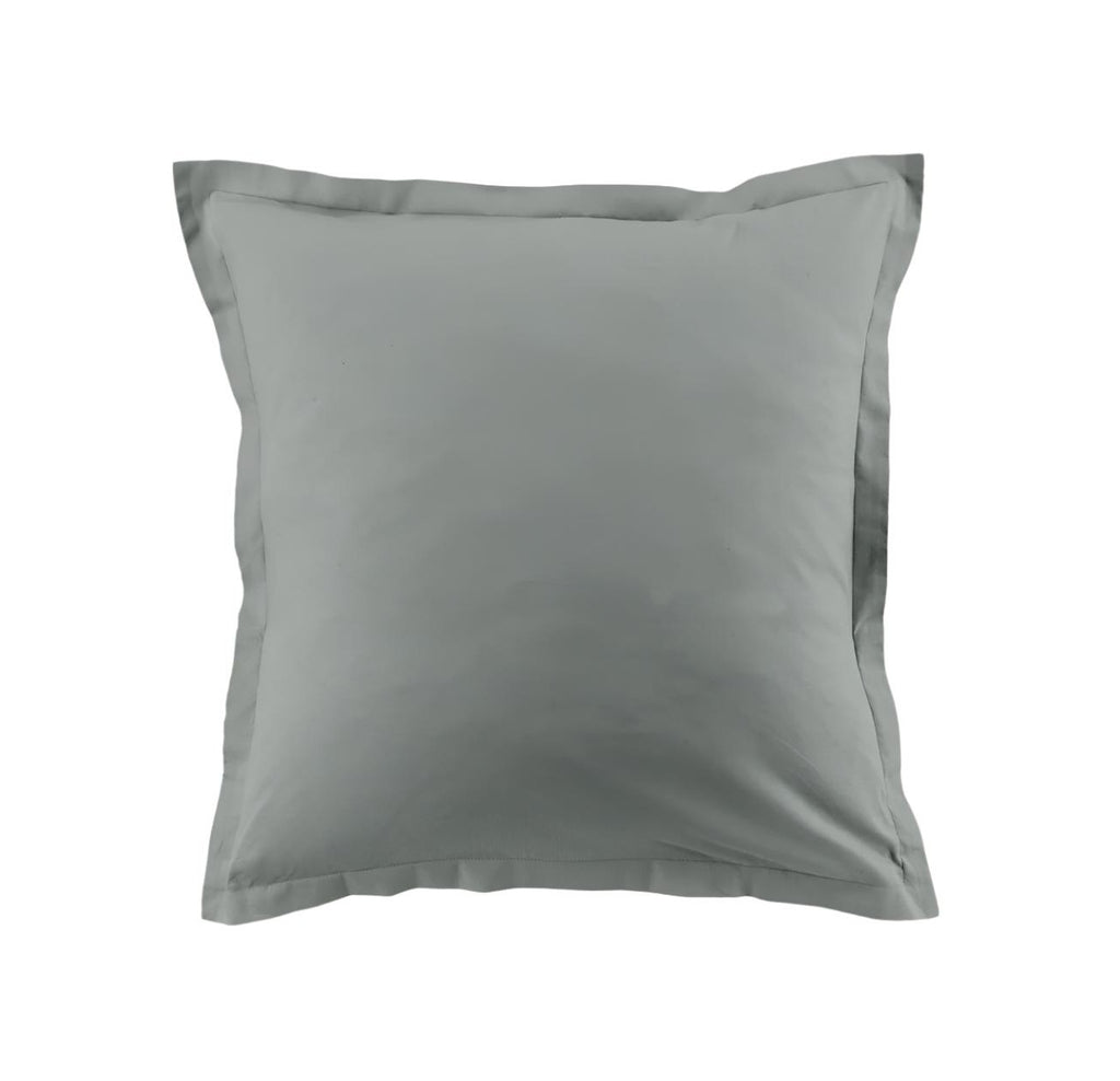 Essentiel - Set Di 2 Federe Per Cuscino - 100% Cotone - Silver