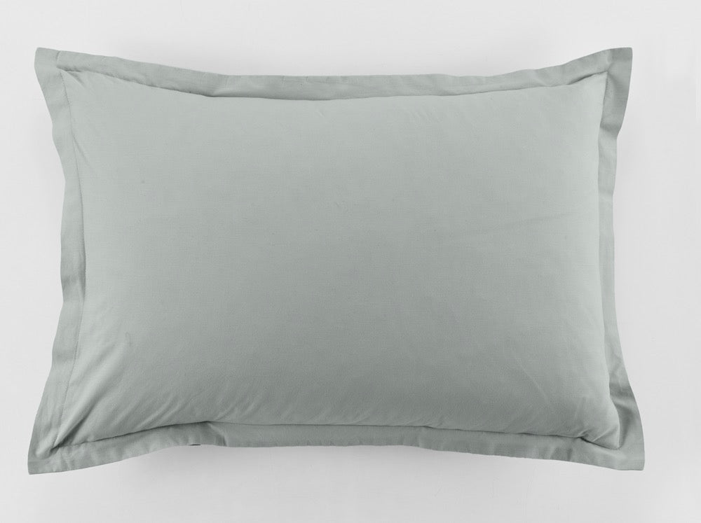 Essentiel - Set Di 2 Federe Per Cuscino - 100% Cotone - Silver