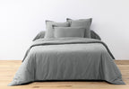 Essentiel - Set Di 2 Federe Per Cuscino - 100% Cotone - Silver