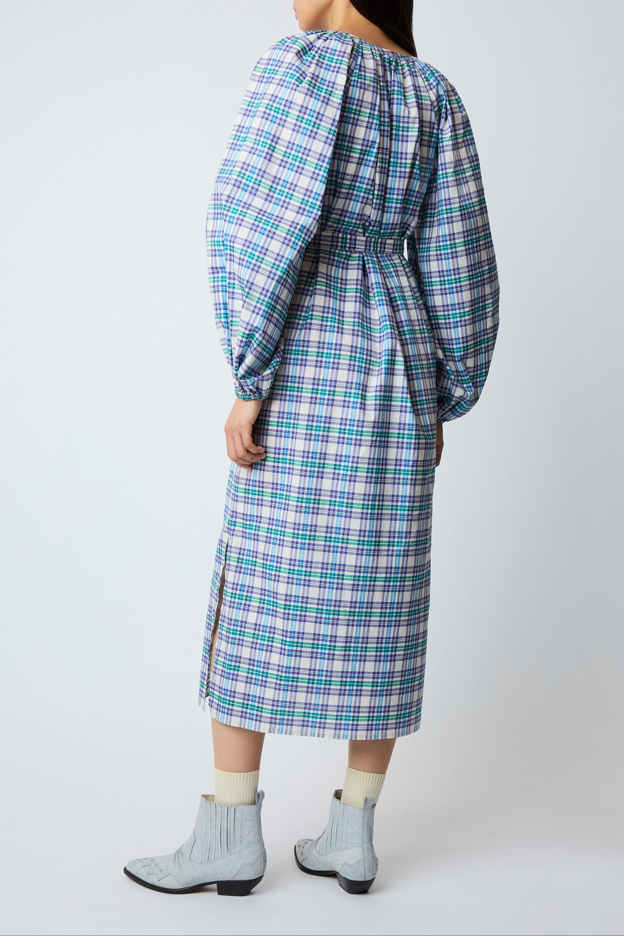 SASHA WESTERN BLUE DRESS