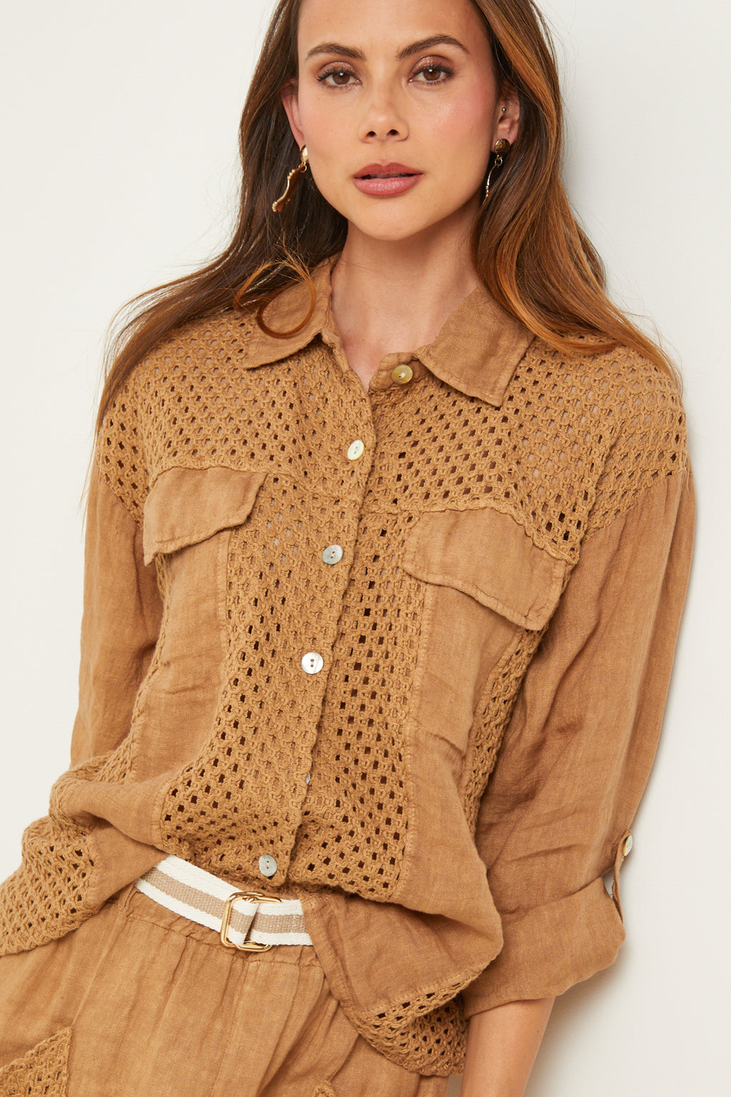 Chemise - Camel - Femme