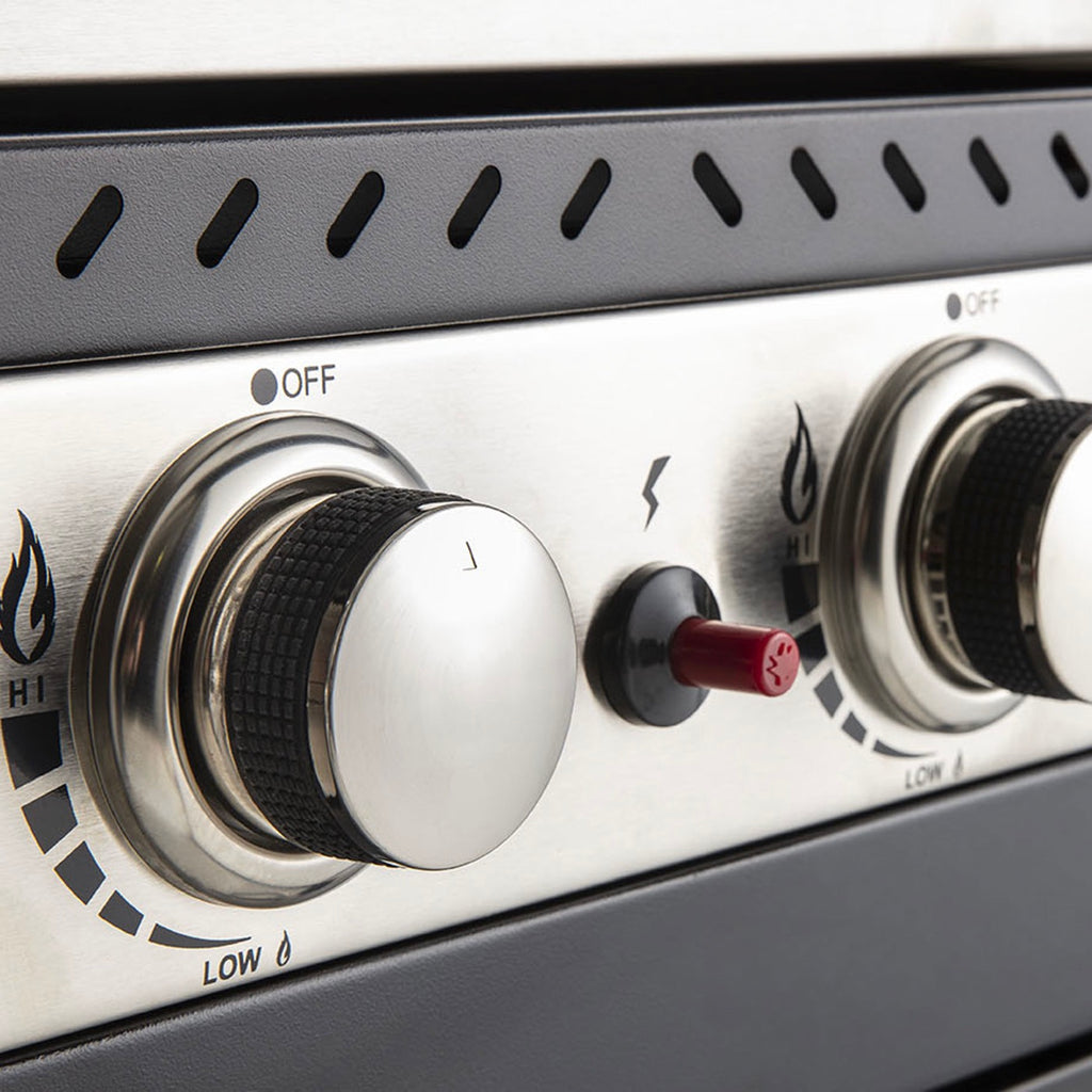 Fidgi - Gas Barbecue 4 Burners And Plancha - Black