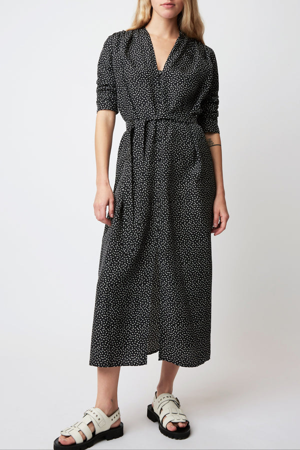 Robe Edward Tic tac - geometrique NOIR
