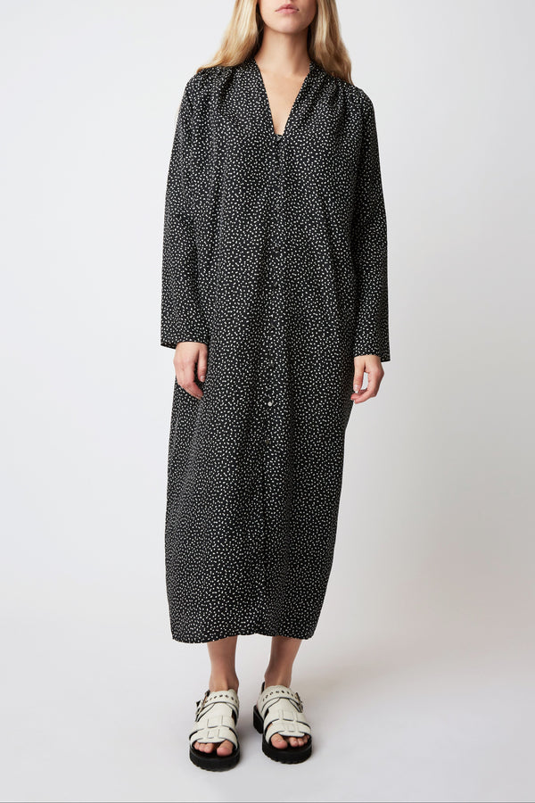 Robe Edward Tic tac - geometrique NOIR