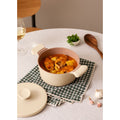 Pot Studio - Casserole En Fonte D'Aluminium Avec Poignées En Bakélite - 24Cm - Sable & Cuivre