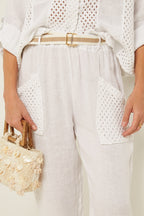 Pantalon - Blanc - Femme