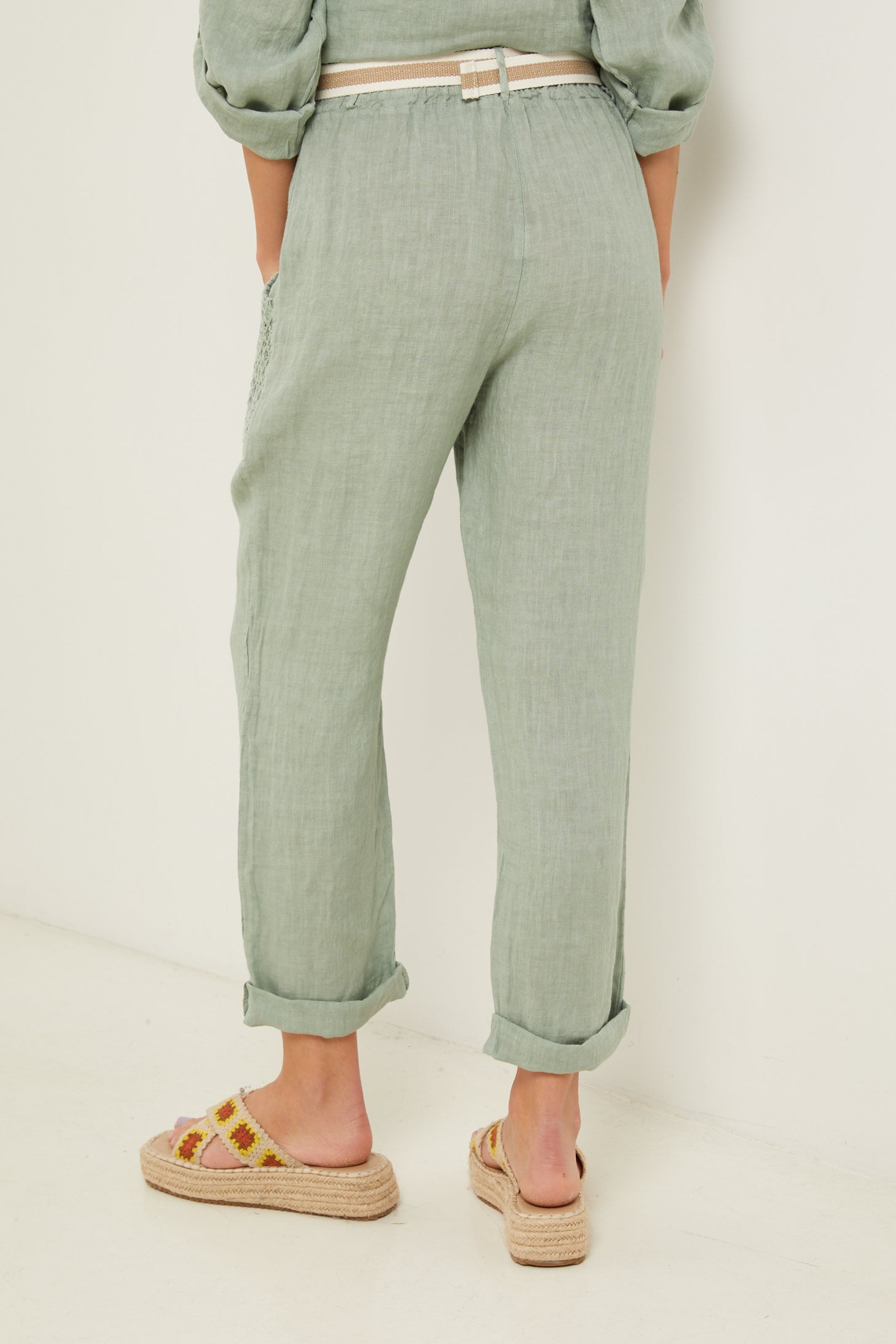 Pantalón - Verde Agua - Mujer