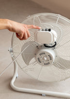 Air Floor Retro - Ventilateur De Sol Industriel - 16" - Blanc Cassé