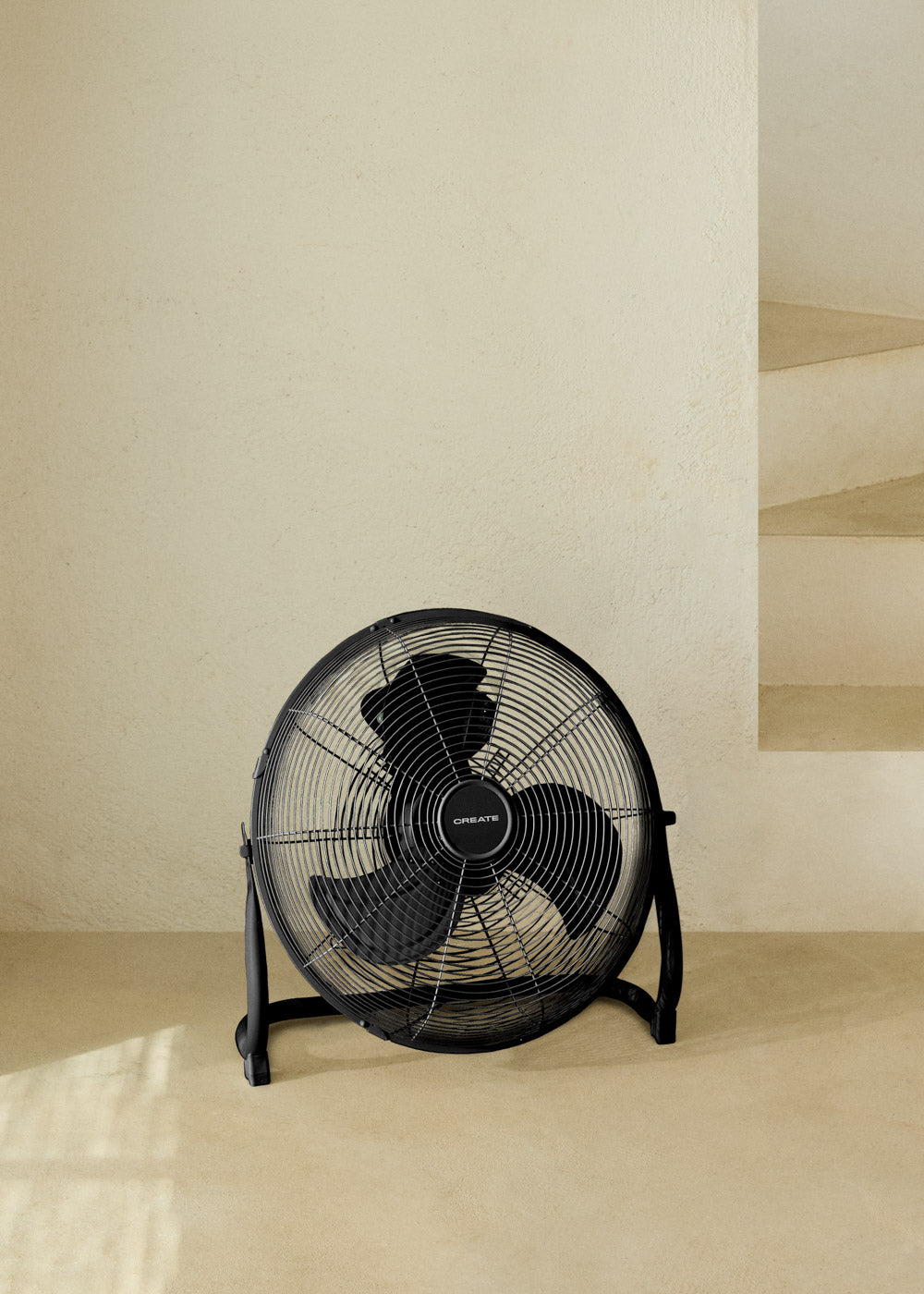 Air Floor Retro - Ventilateur Industriel - 12" - Noir