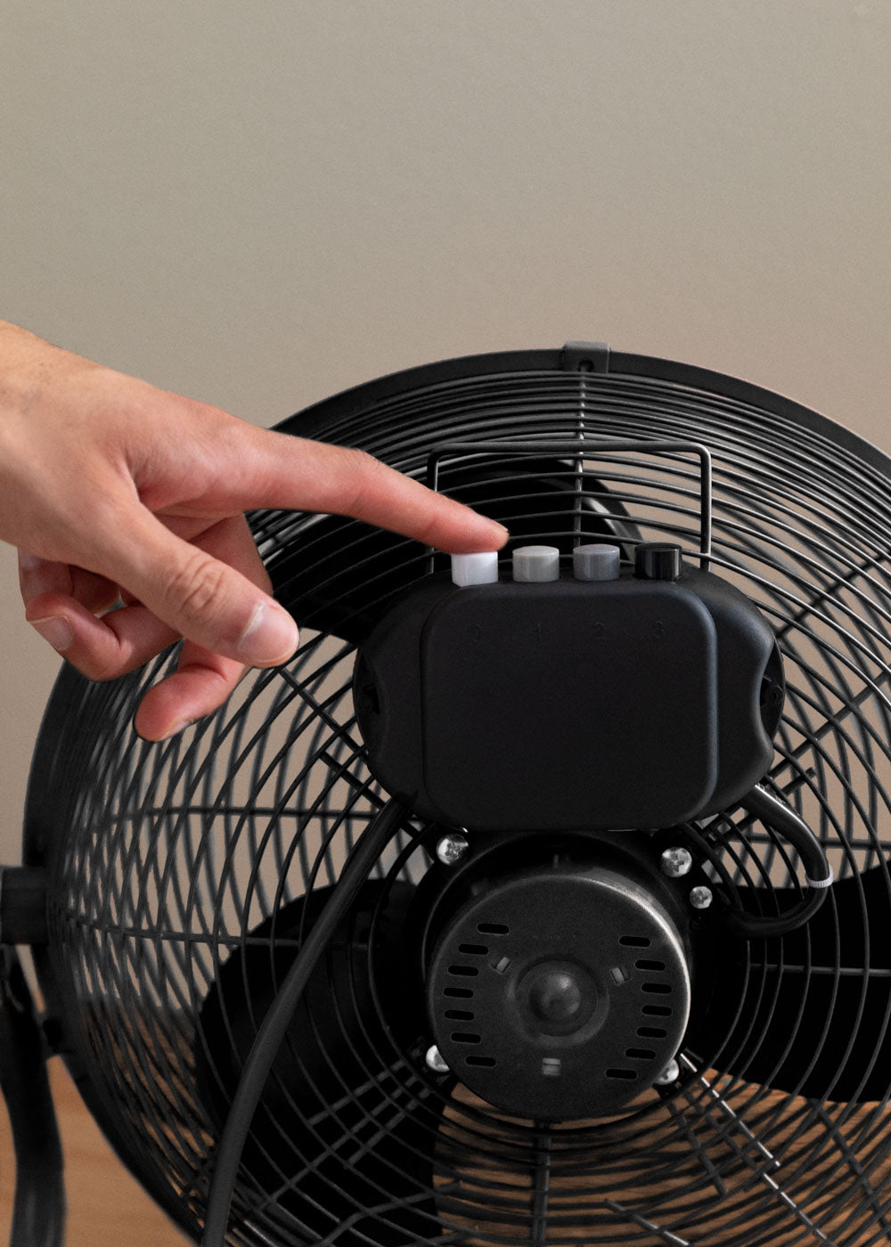 Air Floor Retro - Ventilateur Industriel - 12" - Noir