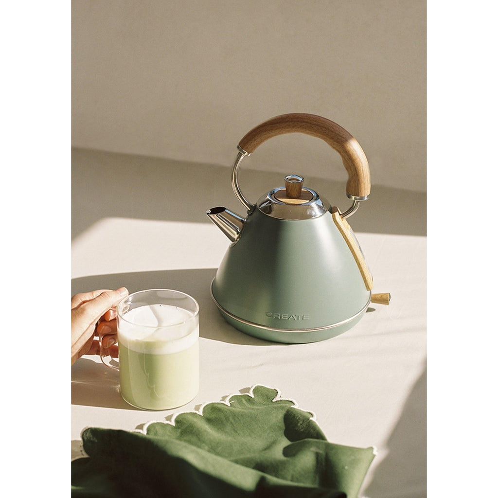 Kettle Retro - Bouilloire Électrique - 1L - Vert Sauge