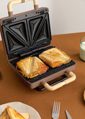 Stone Studio Double - Appareil À Croque-Monsieur, Grill & Gaufrier À Plaques Interchangeables - Moca - Double
