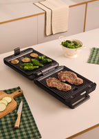 Stone Studio - Sandwichera Grill Y Gofrera De Placas Intercambiables - Negro