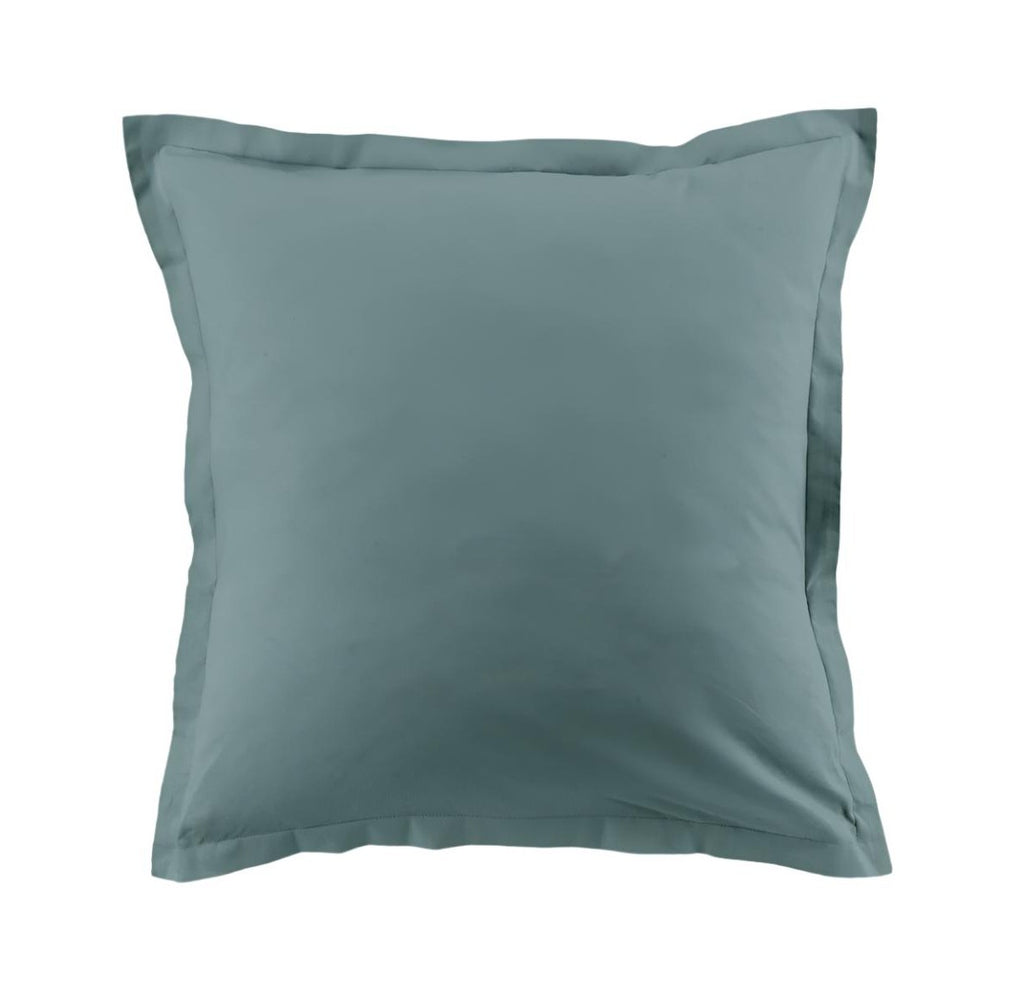 Essentiel - Set di 2 federe per cuscino - 100% cotone - Blu petrolio