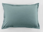 Essentiel - Set di 2 federe per cuscino - 100% cotone - Blu petrolio