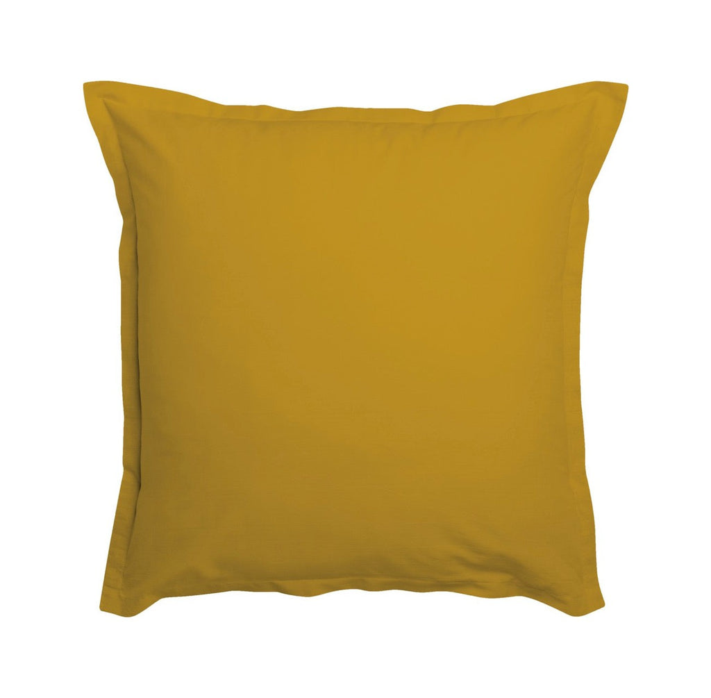 Essentiel - Set De 2 Federe Per Cuscino - 100% Cotone - Giallo Zafferano