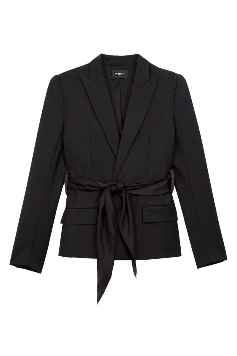 The Kooples - Cazadora Detalle Cinturón Lazo - Mujer