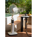Air Mist Pro - Ventilateur Brumisateur Oscillant Avec Télécommande - Blanc Cassé