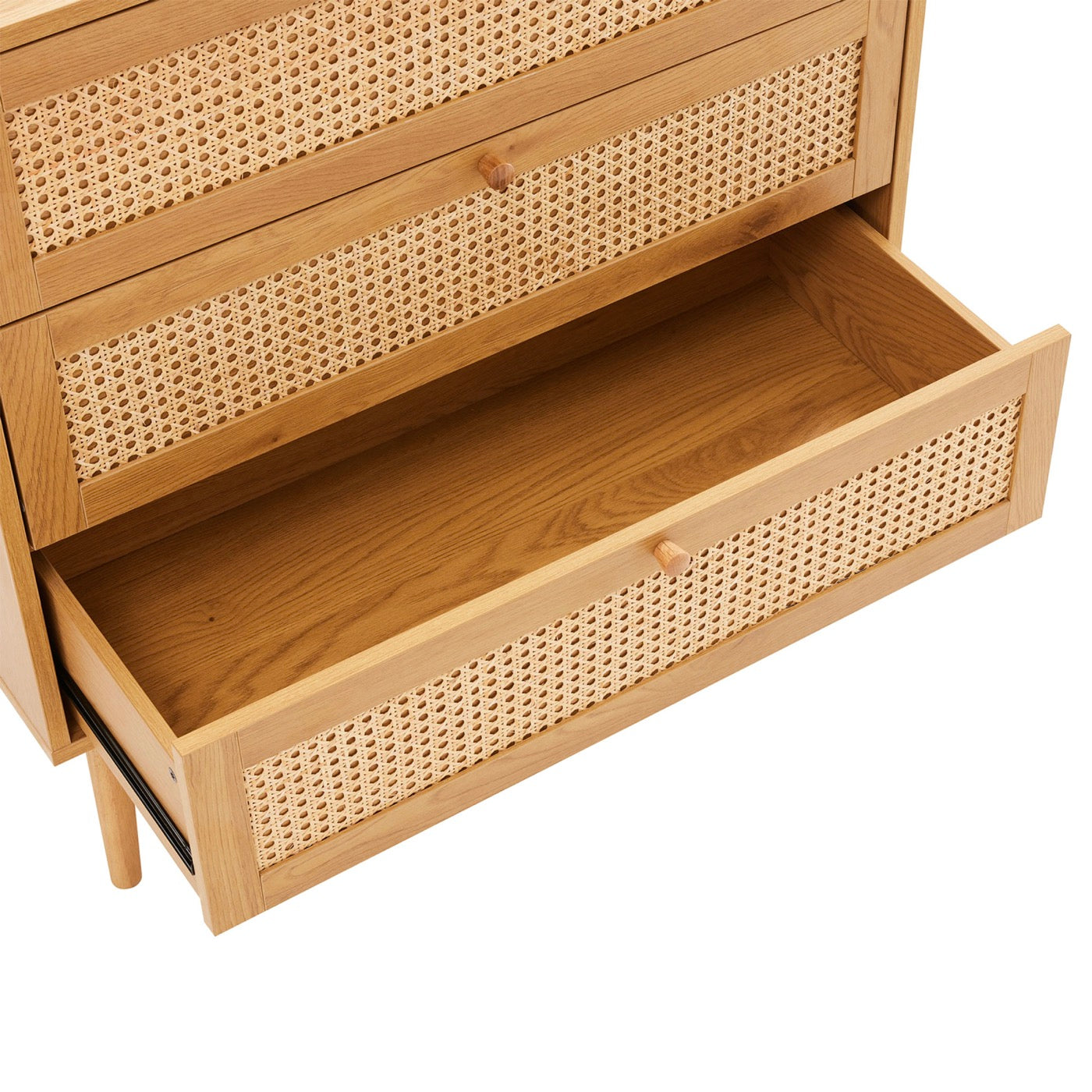 Lounea - 3 Drawer Chest With Canework - Natural