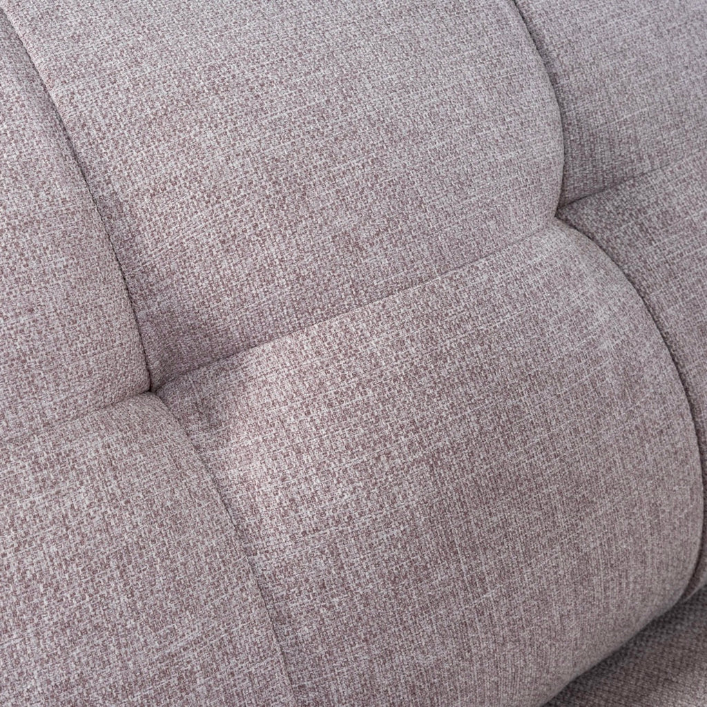 Glimar - Canapé 2 Places Fixes En Microfibre - Gris Clair