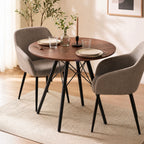 Scandi - Scandinavian Round Dining Table - Walnut