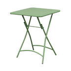Baca - Ensemble Table + 2 Chaises De Jardin Pliable En Métal - Vert