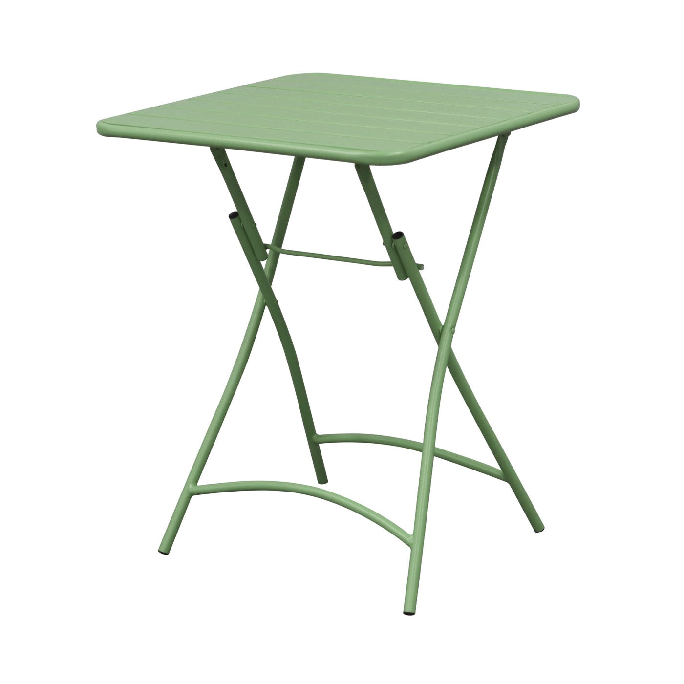 Baca - Ensemble Table + 2 Chaises De Jardin Pliable En Métal - Vert