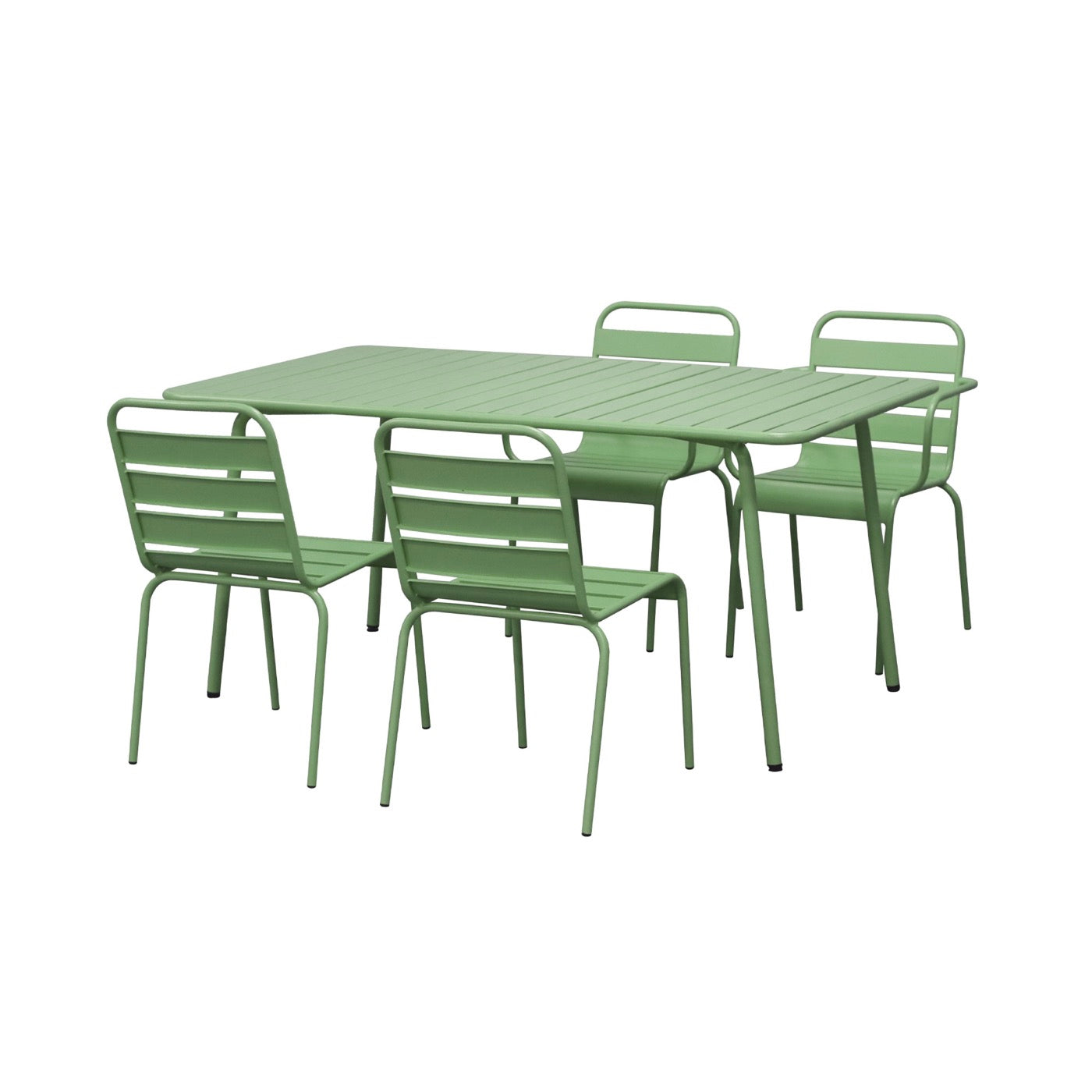 Baca - Mesa de Jardín de Metal - Verde