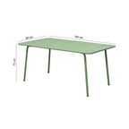 Baca - Mesa de Jardín de Metal - Verde