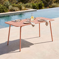 Baca - Table De Jardin En Métal - Terracotta