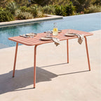 Baca - Table De Jardin En Métal - Terracotta