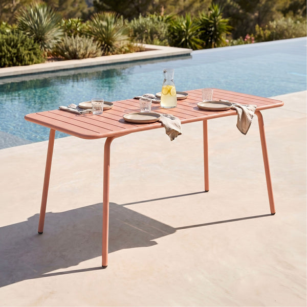 Baca - Table De Jardin En Métal - Terracotta