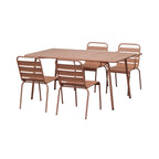 Baca - Table De Jardin En Métal - Terracotta