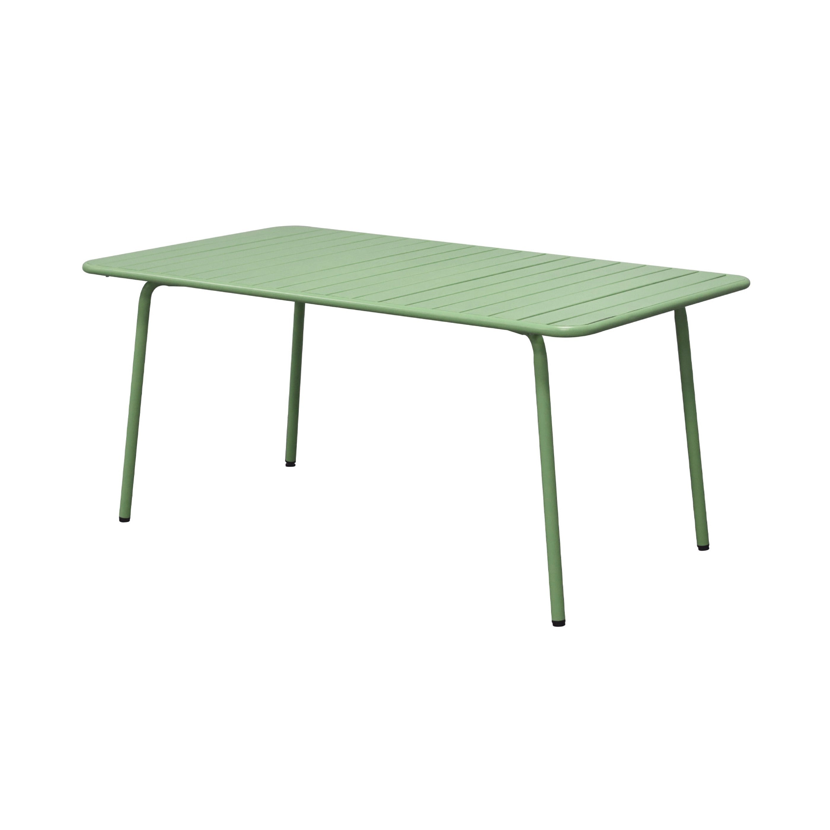 Baca - Ensemble Table De Jardin + 4 Fauteuils En Métal - Vert