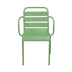 Baca - Ensemble Table De Jardin + 4 Fauteuils En Métal - Vert