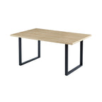 Alina - Mesa De Comedor Y Patas De Metal - Natural
