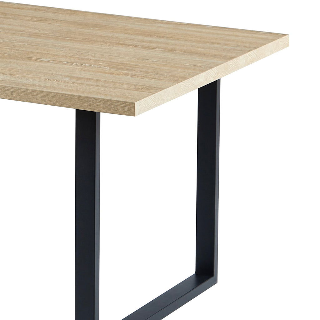 Alina - Mesa De Comedor Y Patas De Metal - Natural