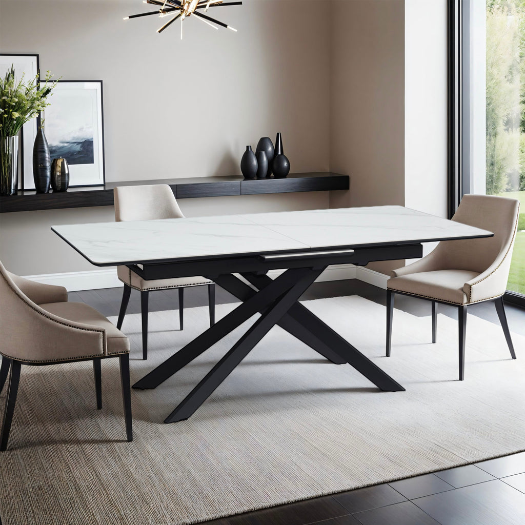 Inski - Extendable Dining Table - White