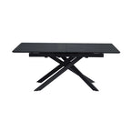 Inski - Mesa de comedor extensible - 8 plazas - Negro