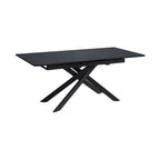 Inski - Mesa de comedor extensible - 8 plazas - Negro