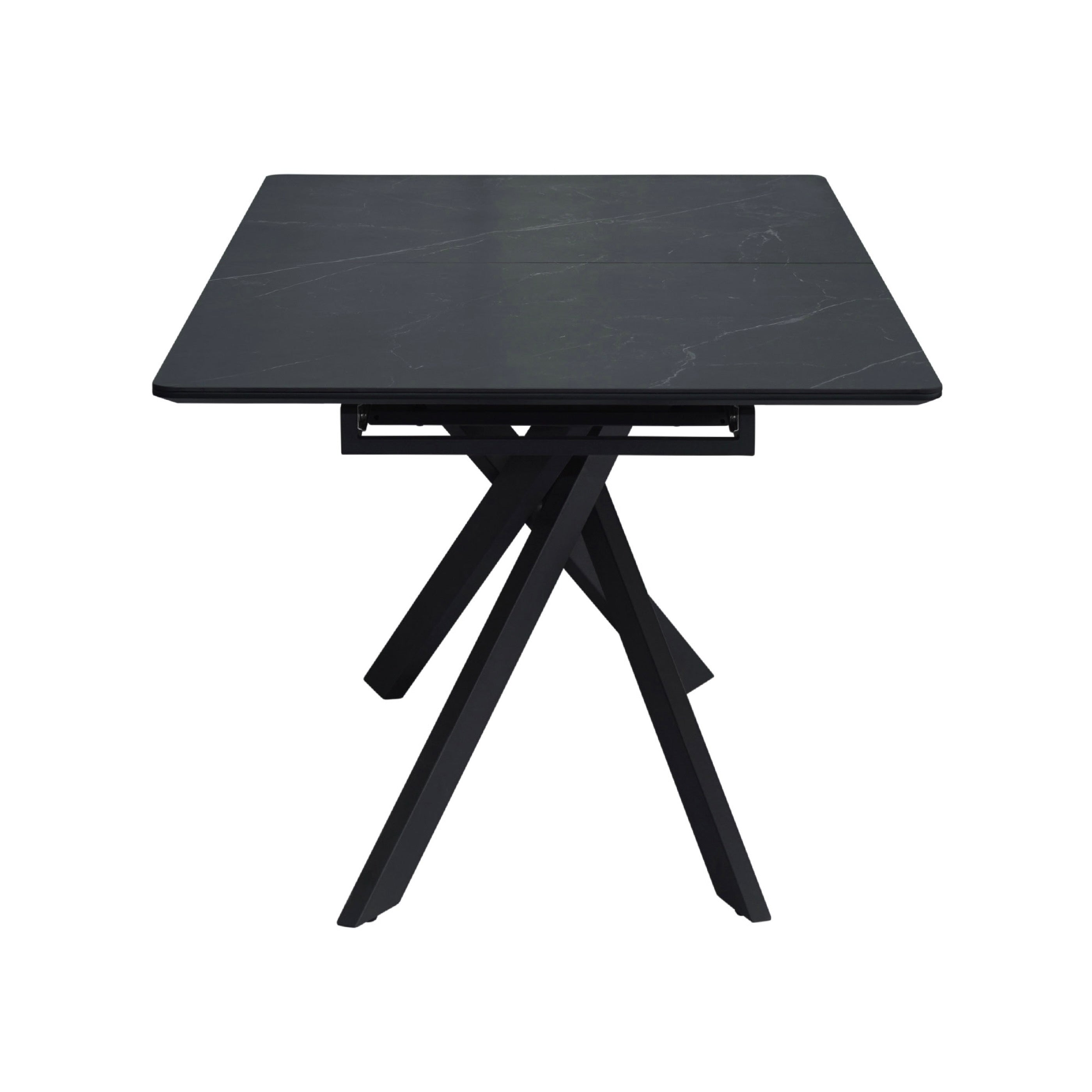 Inski - Mesa de comedor extensible - 8 plazas - Negro