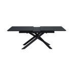 Inski - Mesa de comedor extensible - 8 plazas - Negro