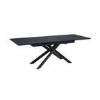 Inski - Mesa de comedor extensible - 8 plazas - Negro